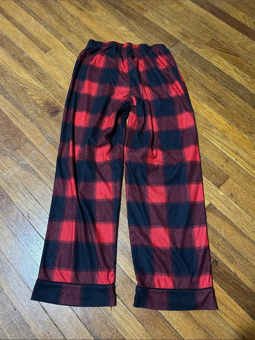 Cat & Jack Red and Black Buffalo Plaid Kids Pajama Set, XL (14)
